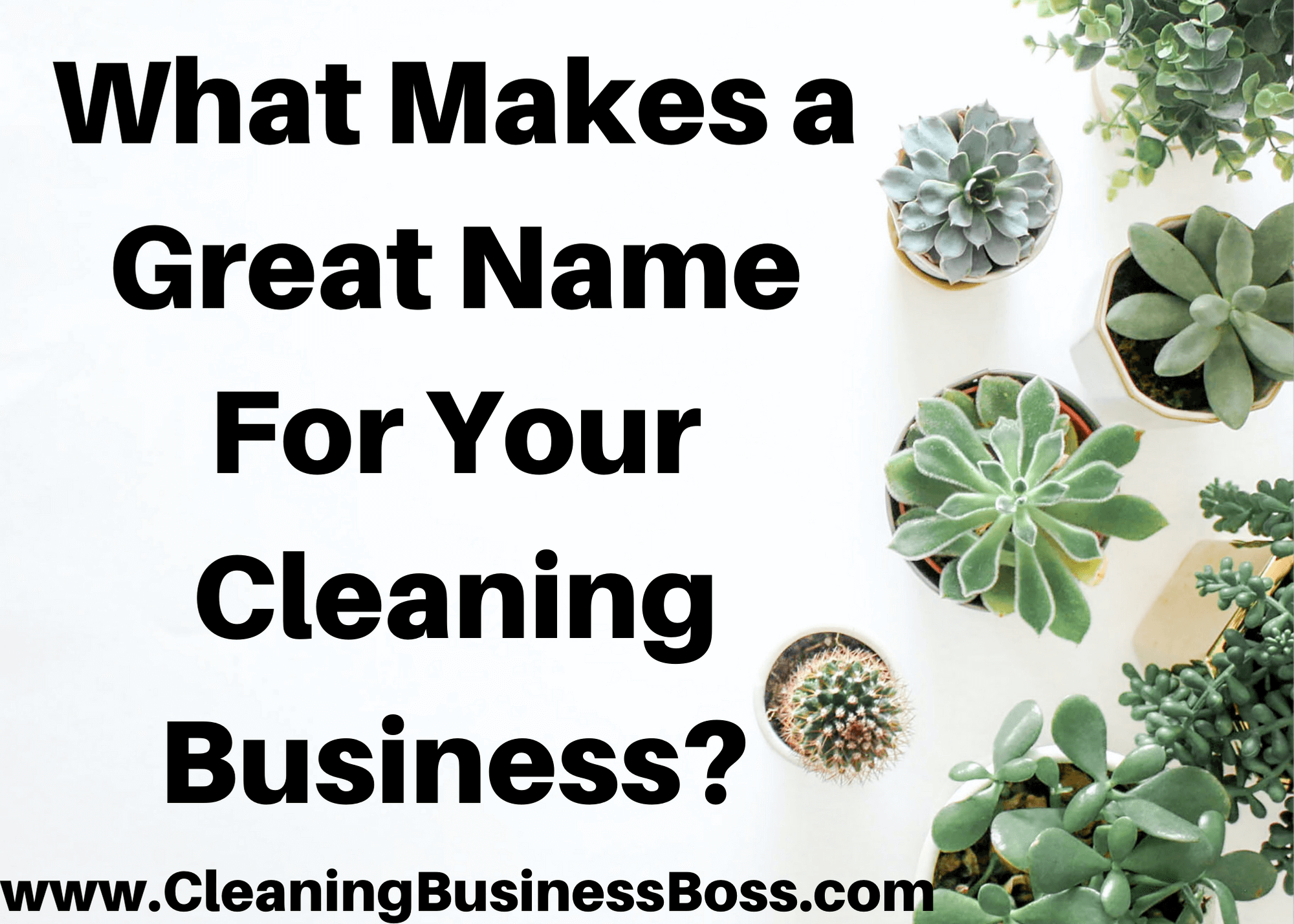 What Makes A Great Name For a Cleaning Business?