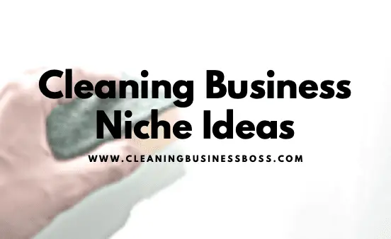 Cleaning Business Niche Ideas
