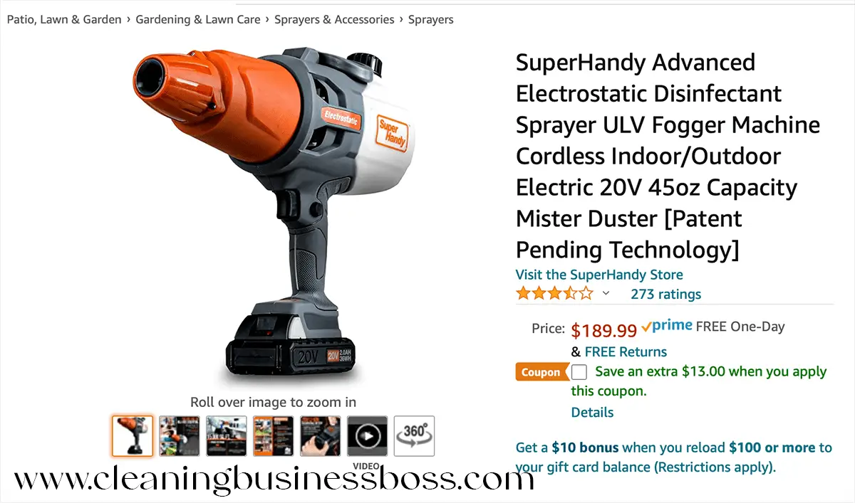 Eight Best Electrostatic Sprayers To Buy Cleaning Business Boss