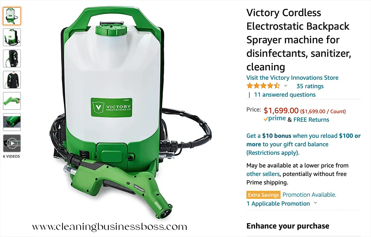Eight Best Electrostatic Sprayers To Buy Cleaning Business Boss