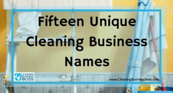 Fifteen Unique Cleaning Business Names