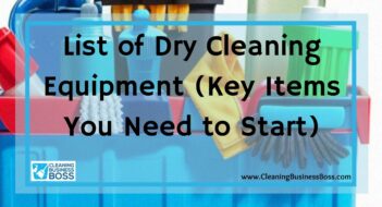 List of Dry Cleaning Equipment (Key Items You Need to Start)