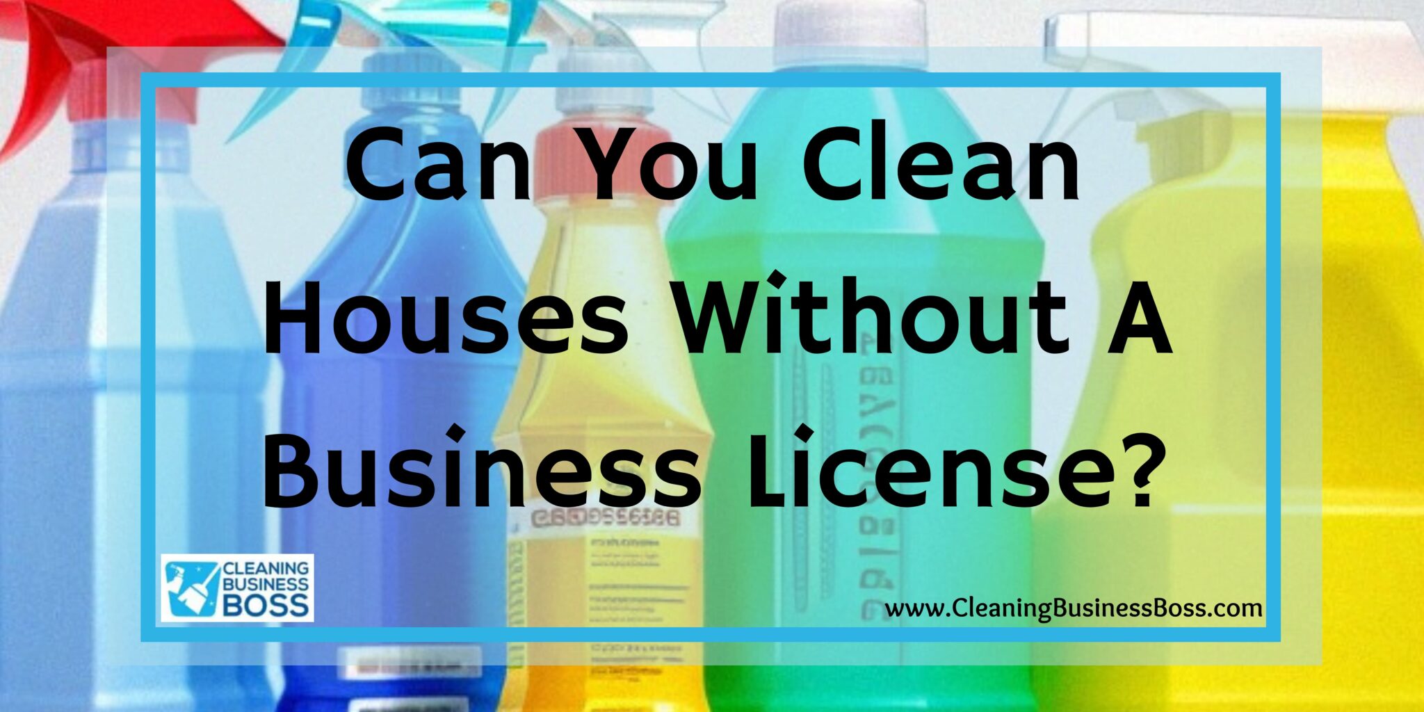 Can You Clean Houses Without A Business License? Cleaning Business Boss